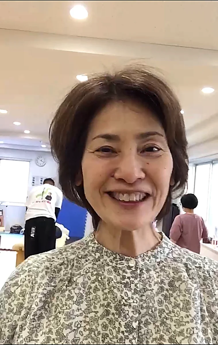 整体イベントで施術を受けられた方の笑顔